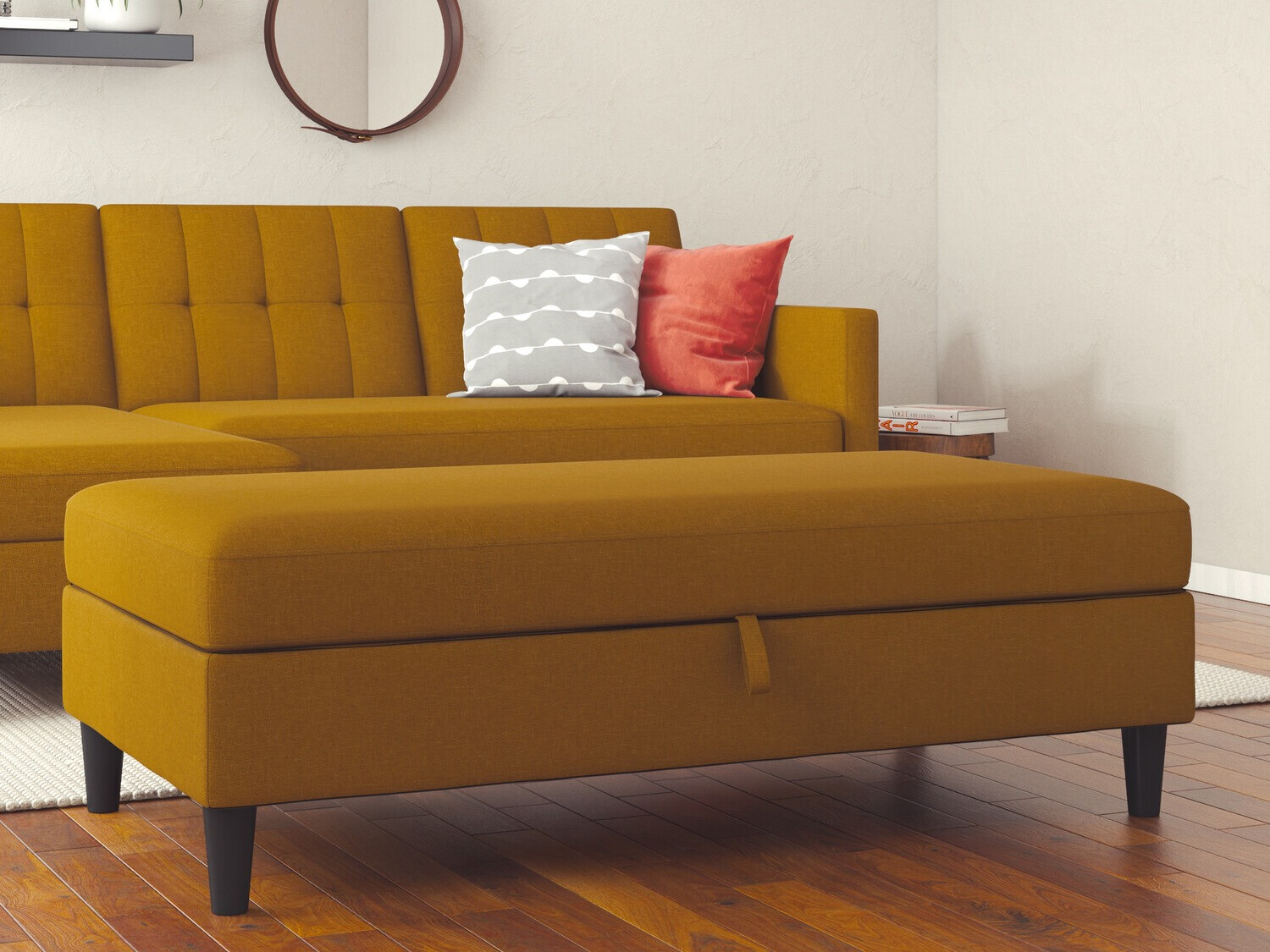 Mīkstais sols Tulsa 537 (Tumši dzeltens)