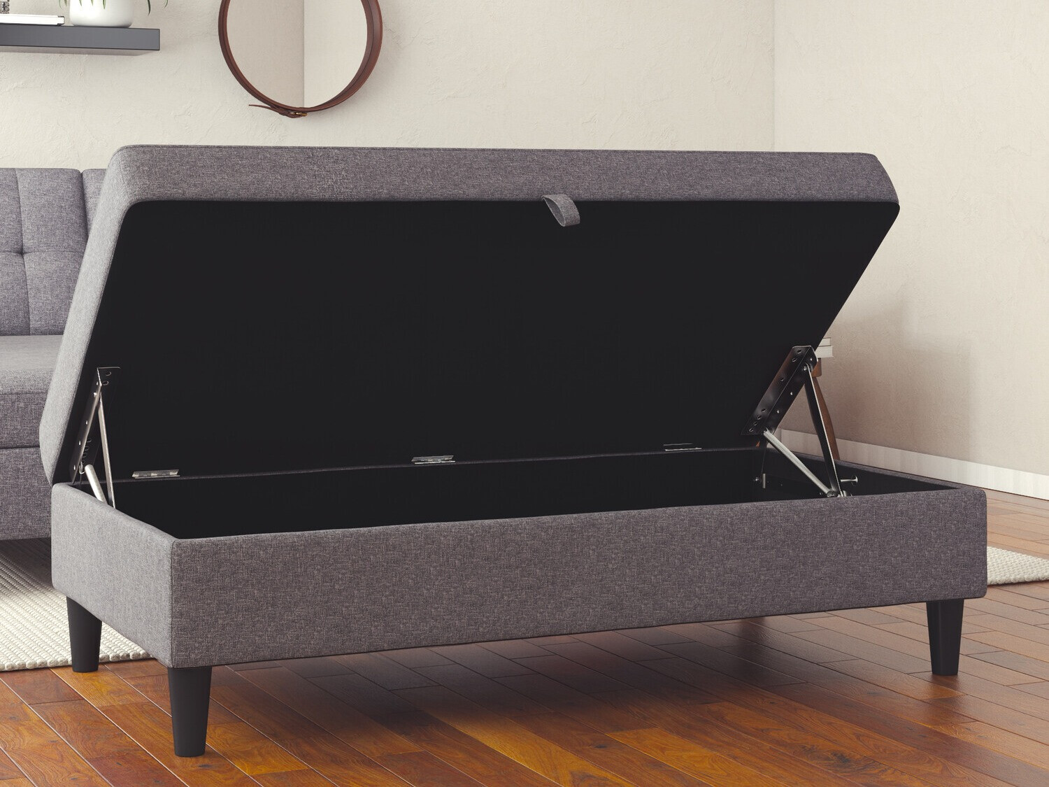 Мягкая скамья Tulsa 537 (Светло-серый)