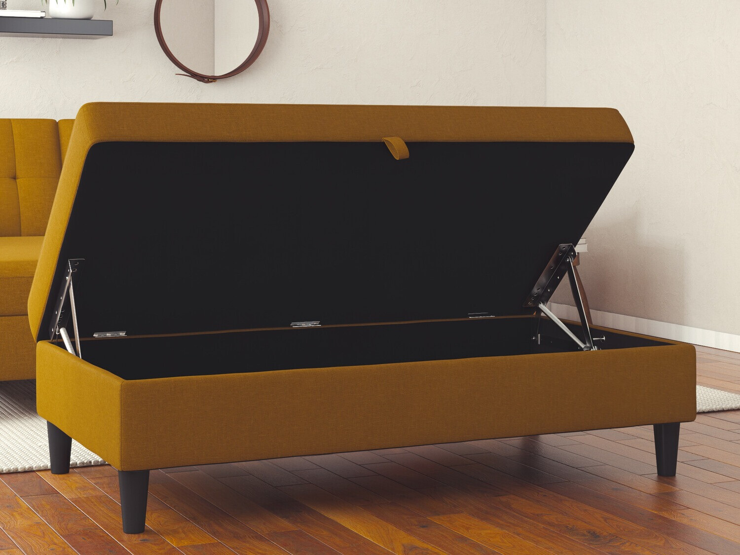 Мягкая скамья Tulsa 537 (Темно-желтый)