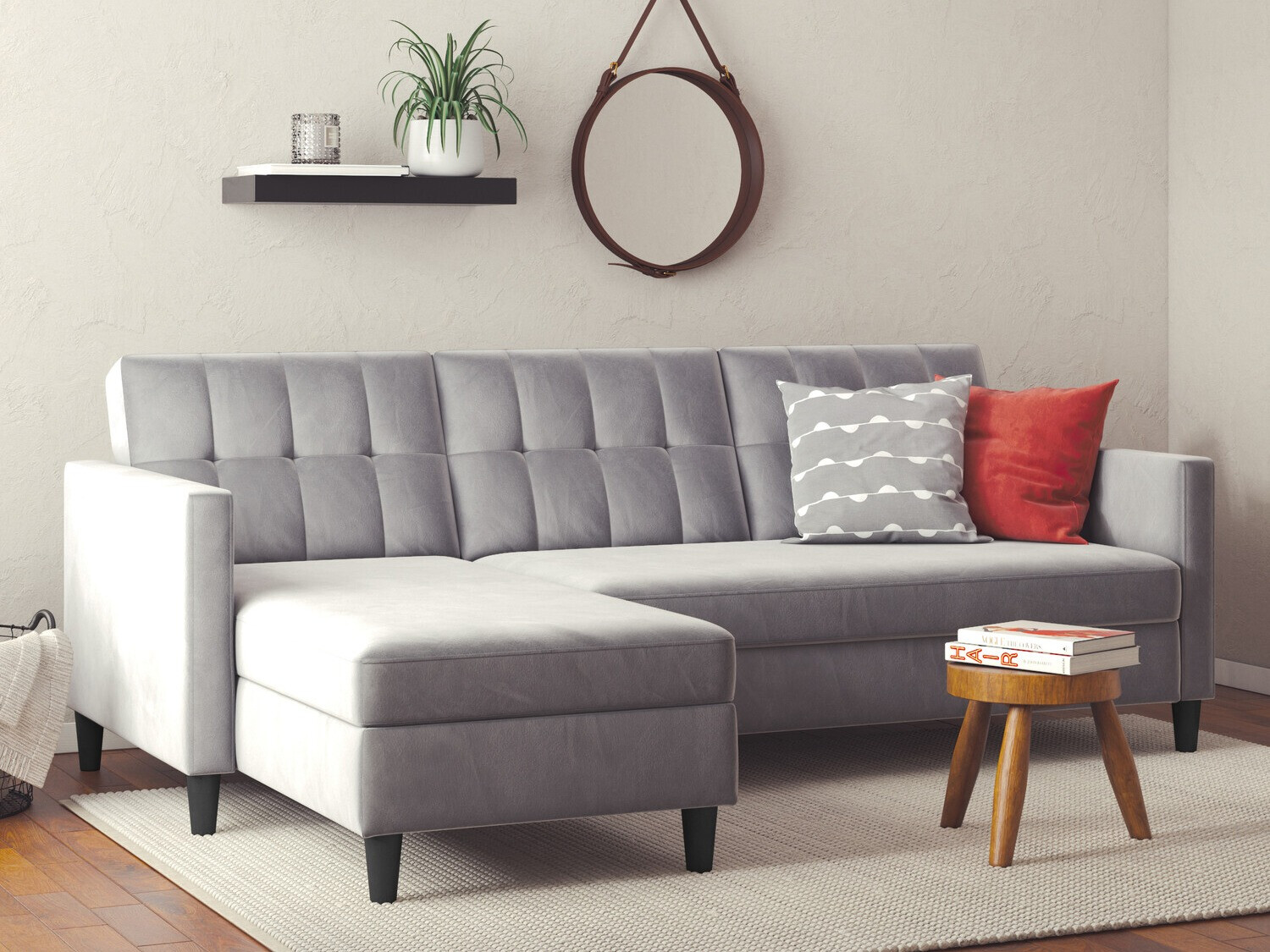 Stūra dīvāns Tulsa 538 (Gaiši pelēks)