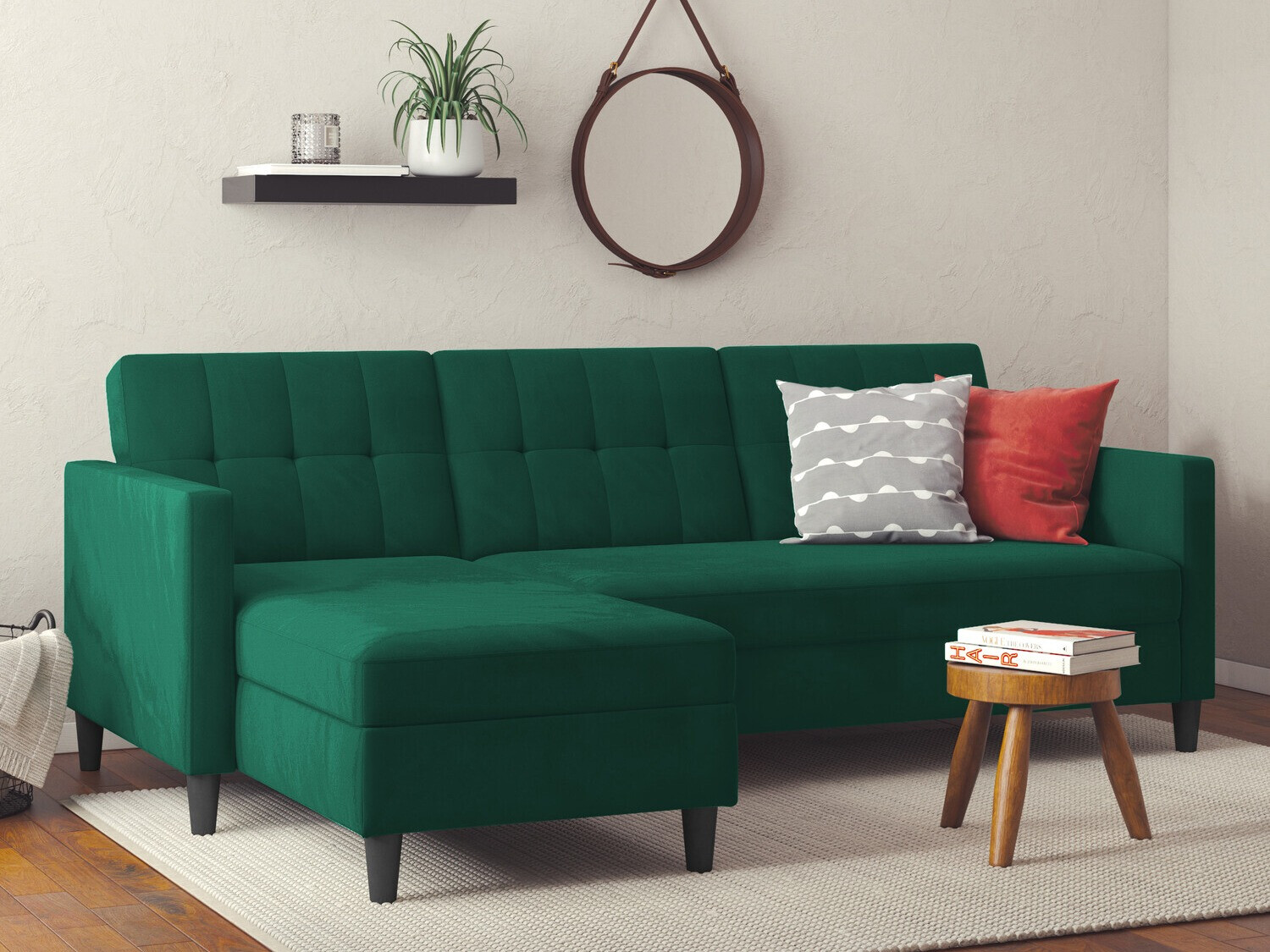 Stūra dīvāns Tulsa 538 (Zaļš)