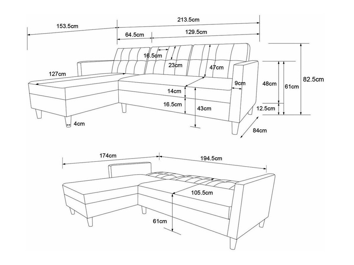 Угловой диван Tulsa 539 (Капучино)