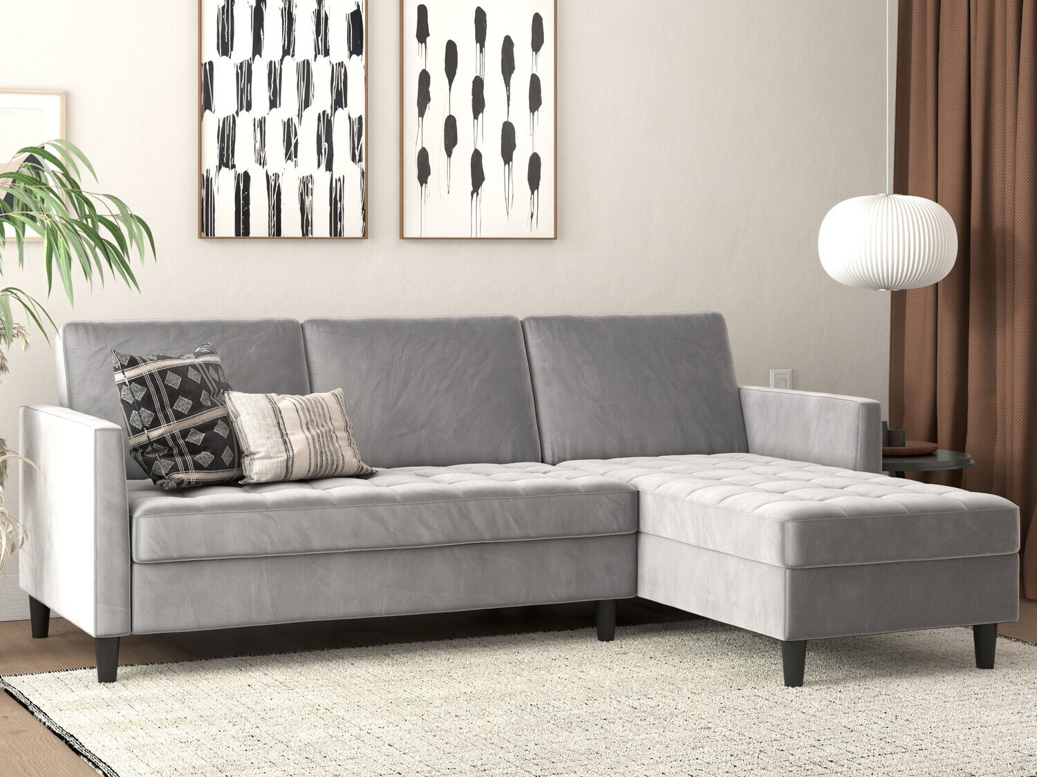 Угловой диван Tulsa 540 (Светло-серый)