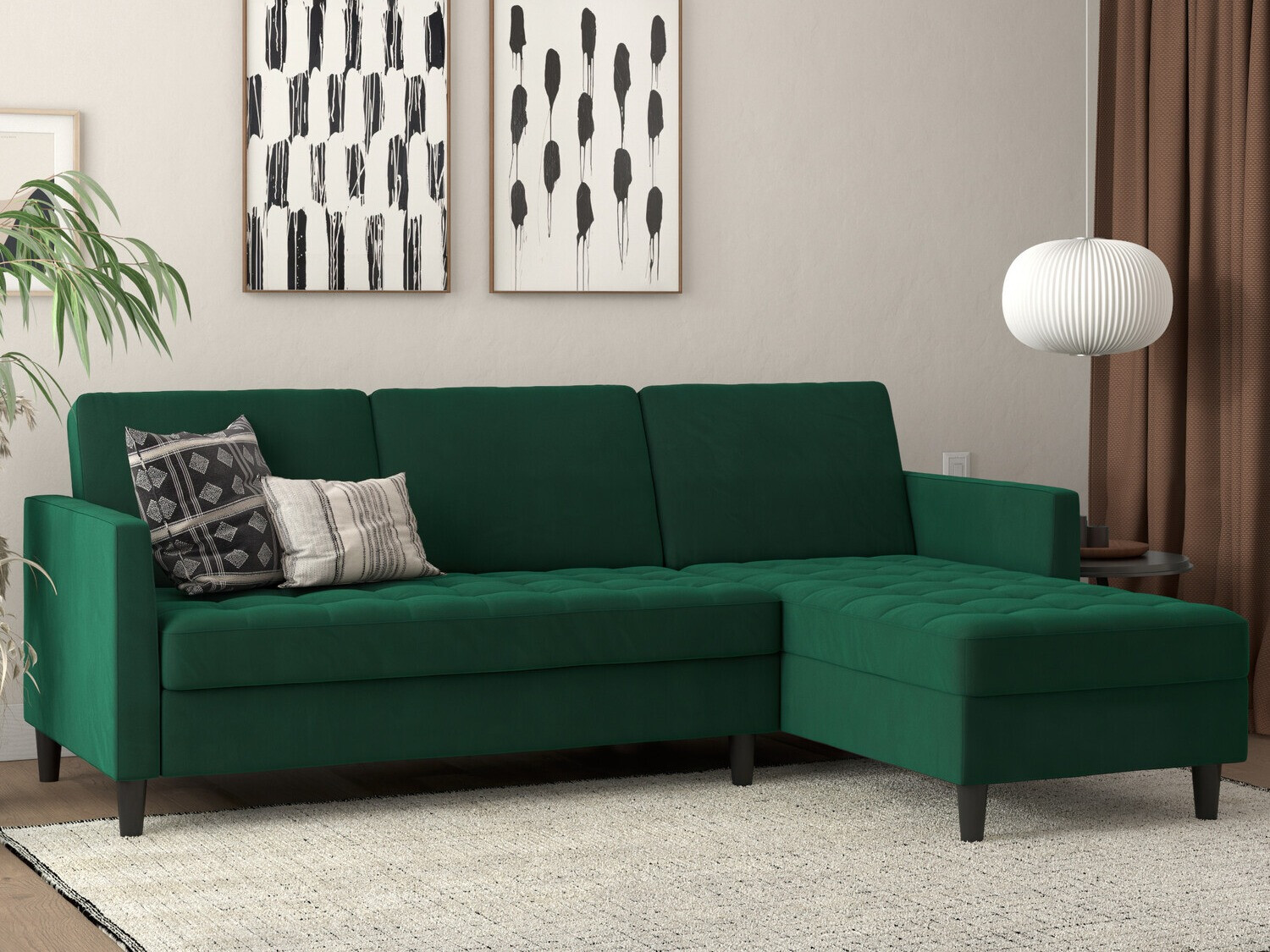 Угловой диван Tulsa 540 (Зелёный)