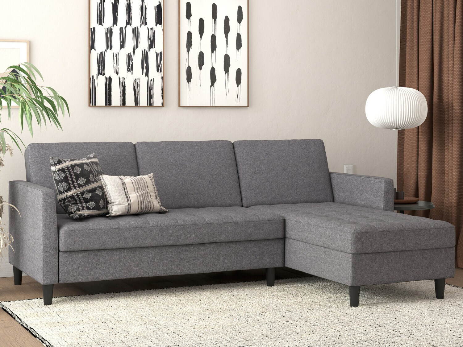 Угловой диван Tulsa 541 (Тёмно-серый)