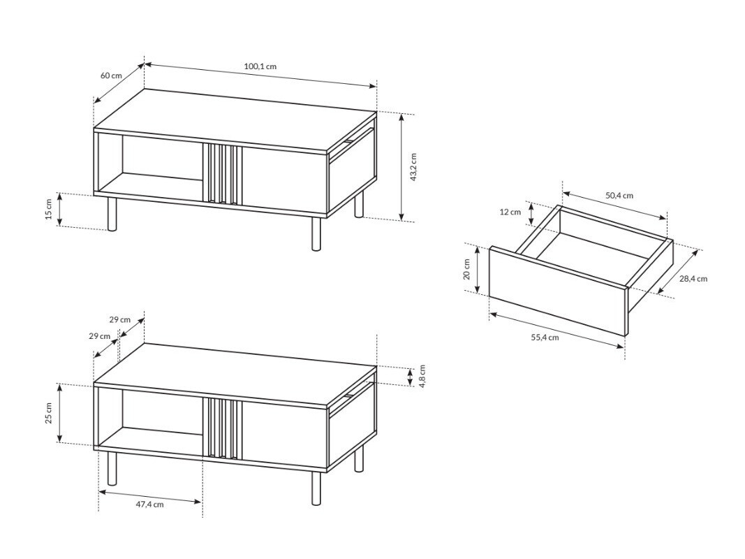 Журнальный столик Sevcalu 103