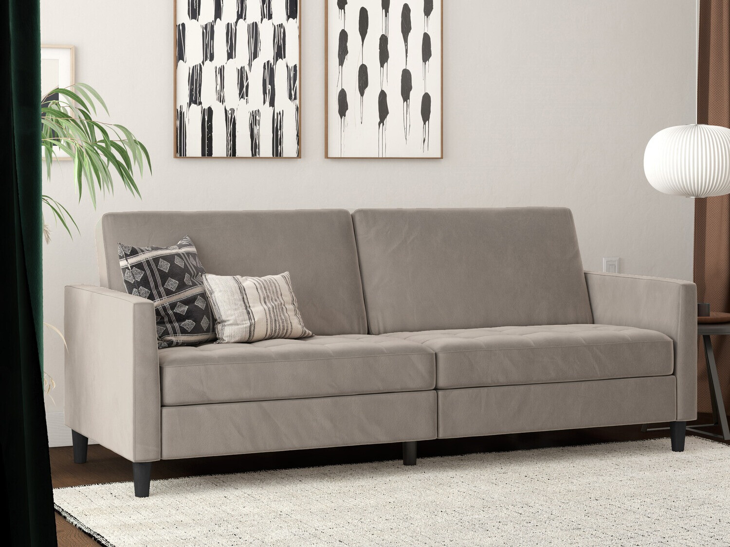 Dīvāns gulta Tulsa 542 (Taupe)