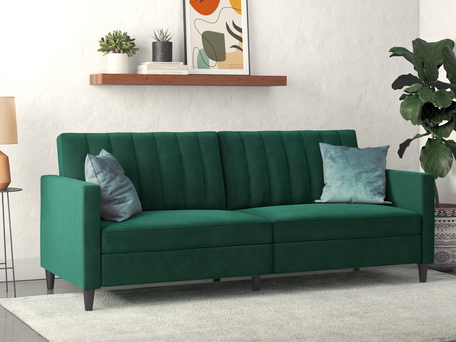 Dīvāns gulta Tulsa 546 (Zaļš)