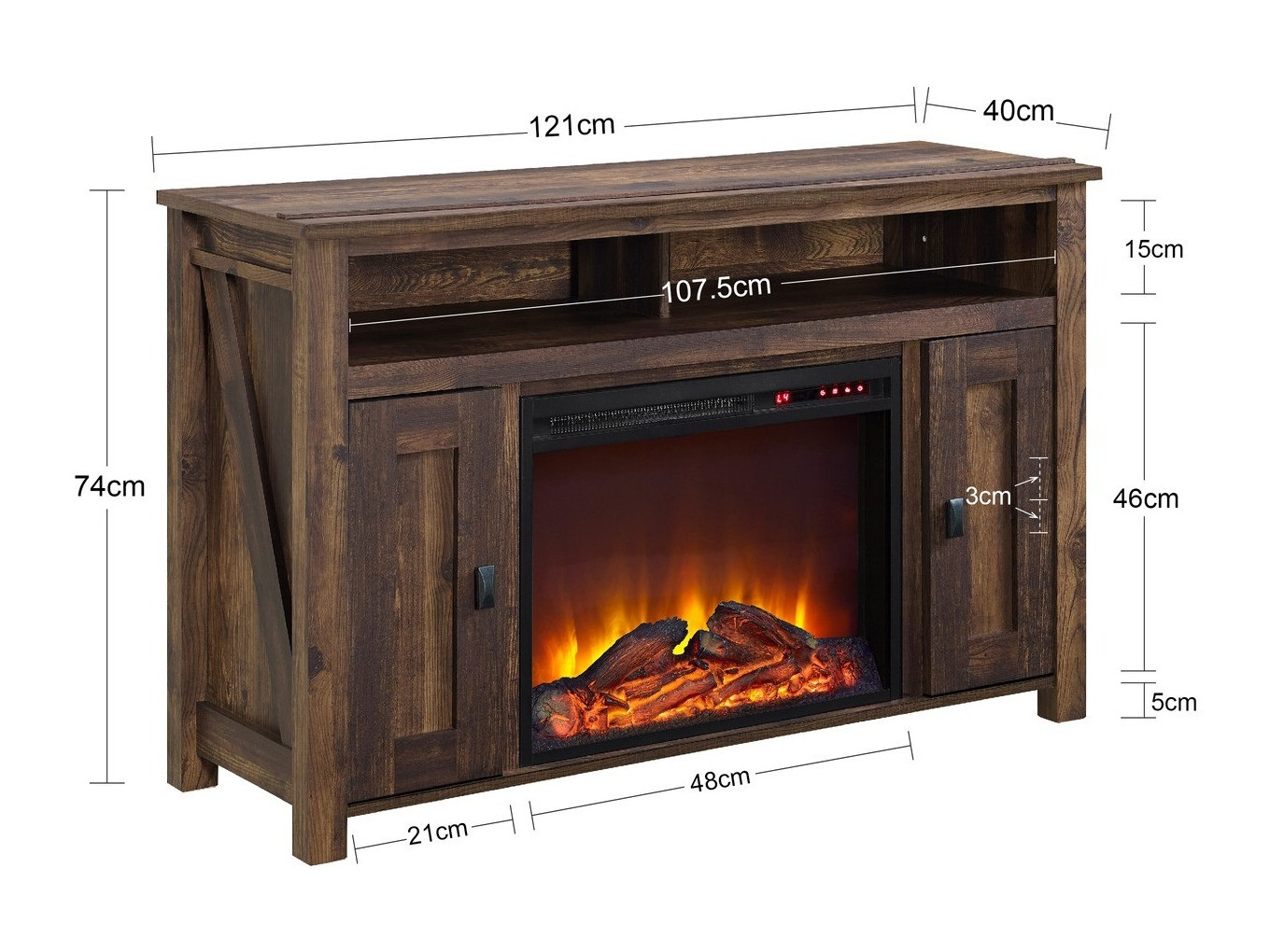 Skapis Tulsa 548 (Balts)