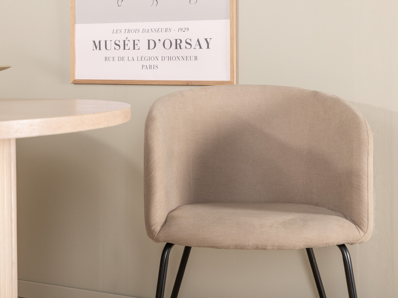 Ēdamistabas komplekts Dallas 2767 (Bēšs + Melns)