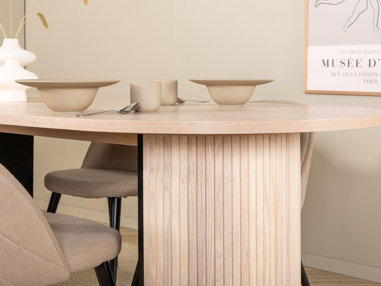 Обеденный гарнитур Dallas 2765 (Крем + Чёрный)