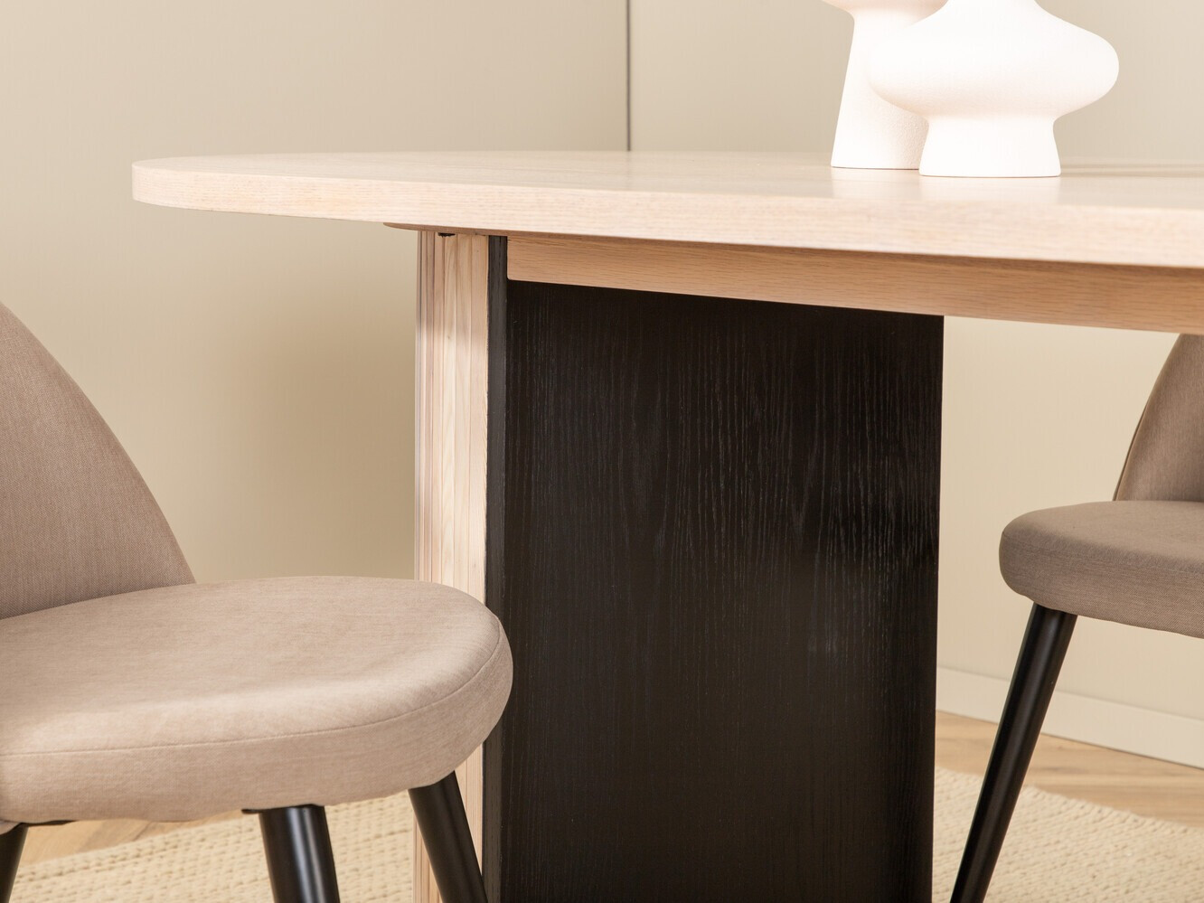 Обеденный гарнитур Dallas 2765 (Крем + Чёрный)