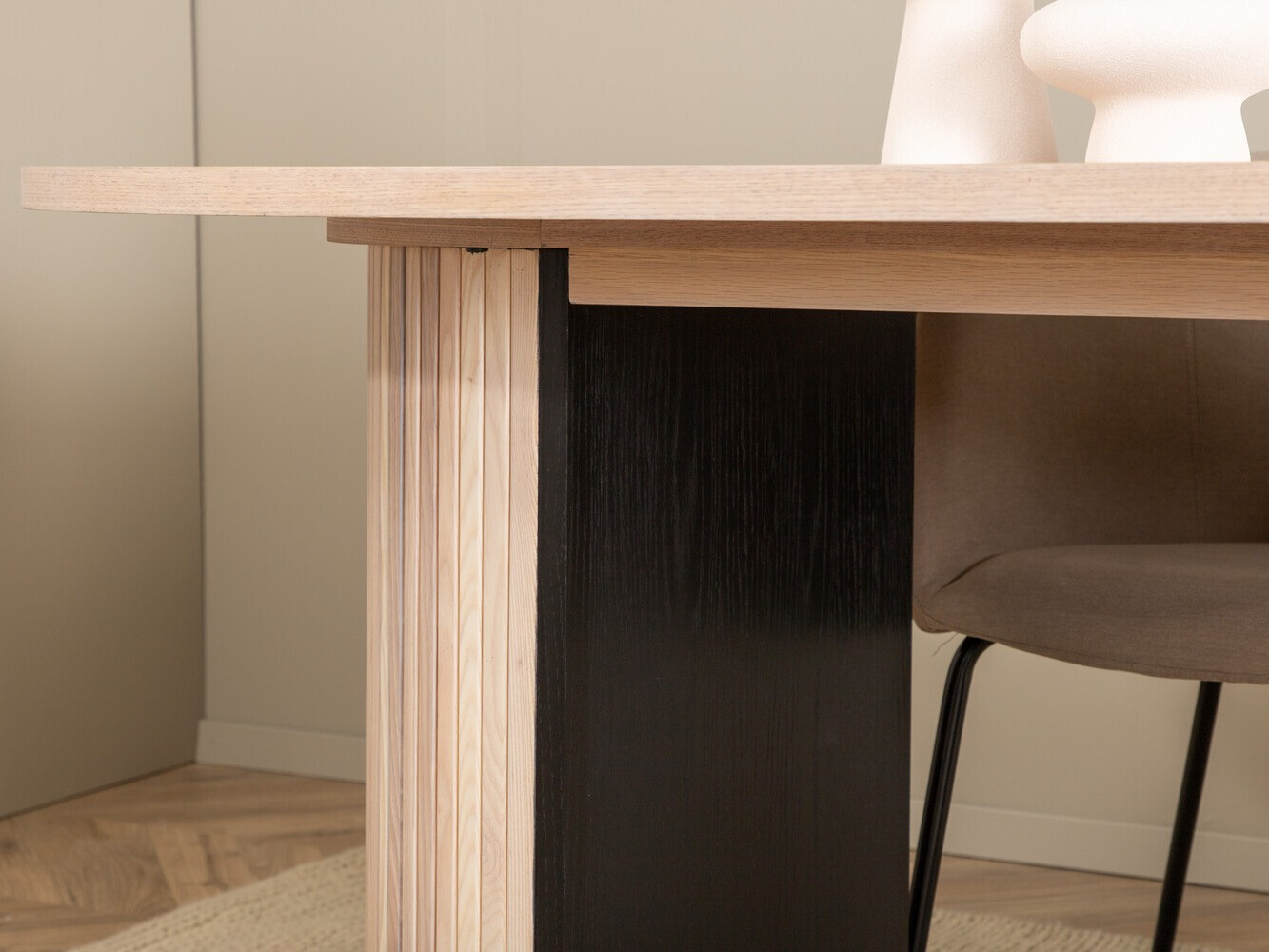 Обеденный гарнитур Dallas 2767 (Бежевый + Чёрный)