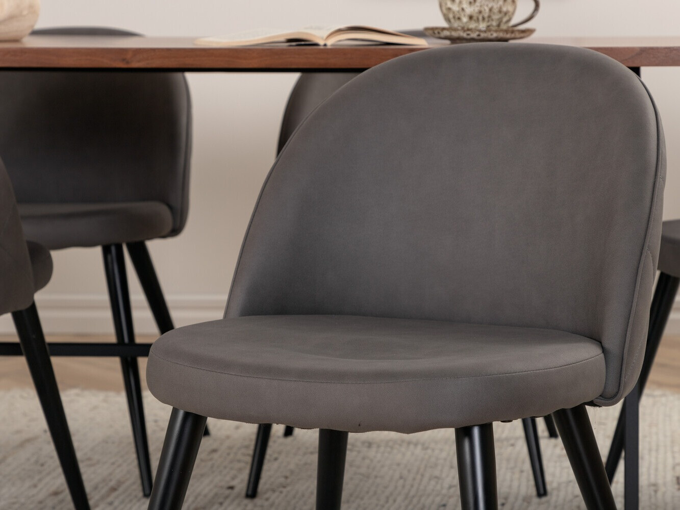 Обеденный гарнитур Dallas 2785 (Серый + Чёрный)