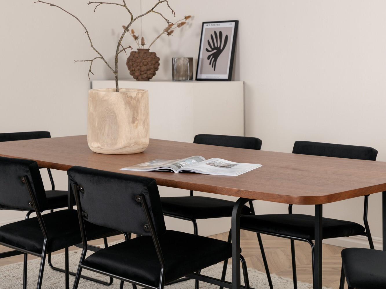 Обеденный гарнитур Dallas 2795 (Чёрный)