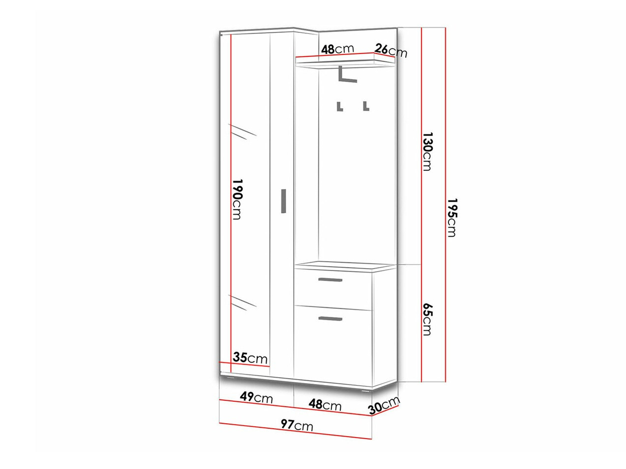 Прихожая Stanton 103 (Белый)