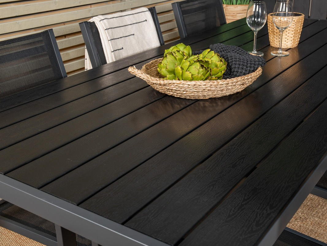 Galds un krēslu komplekts Dallas 4806 (Melns)