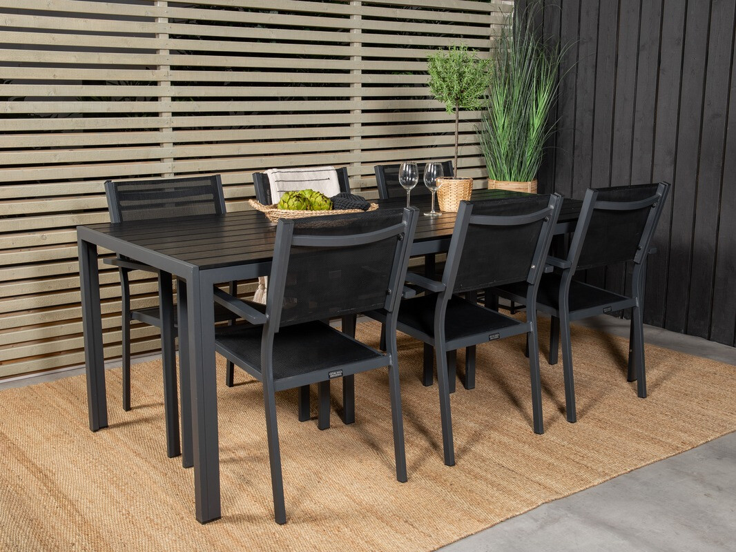 Стол и стулья Dallas 4806 (Чёрный)