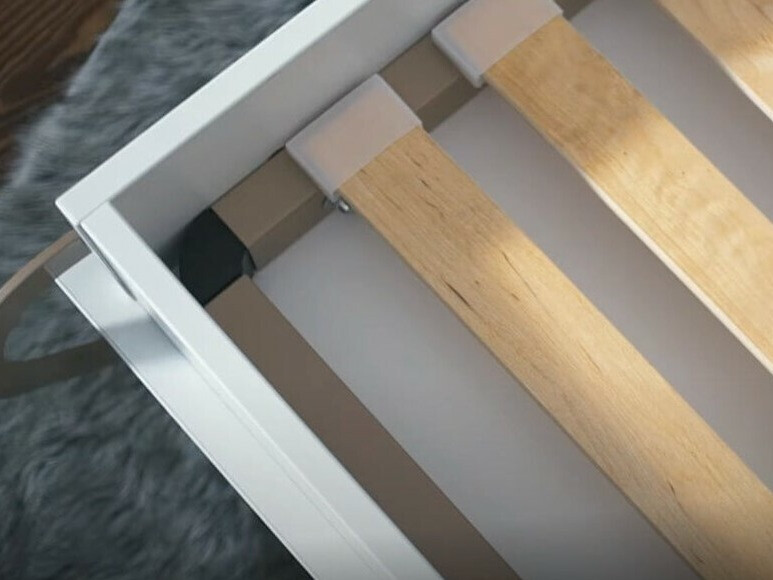 Mēbeļu komplekts Concept Pro Lenart Levfere 144 (Glancēts balts + Balts)