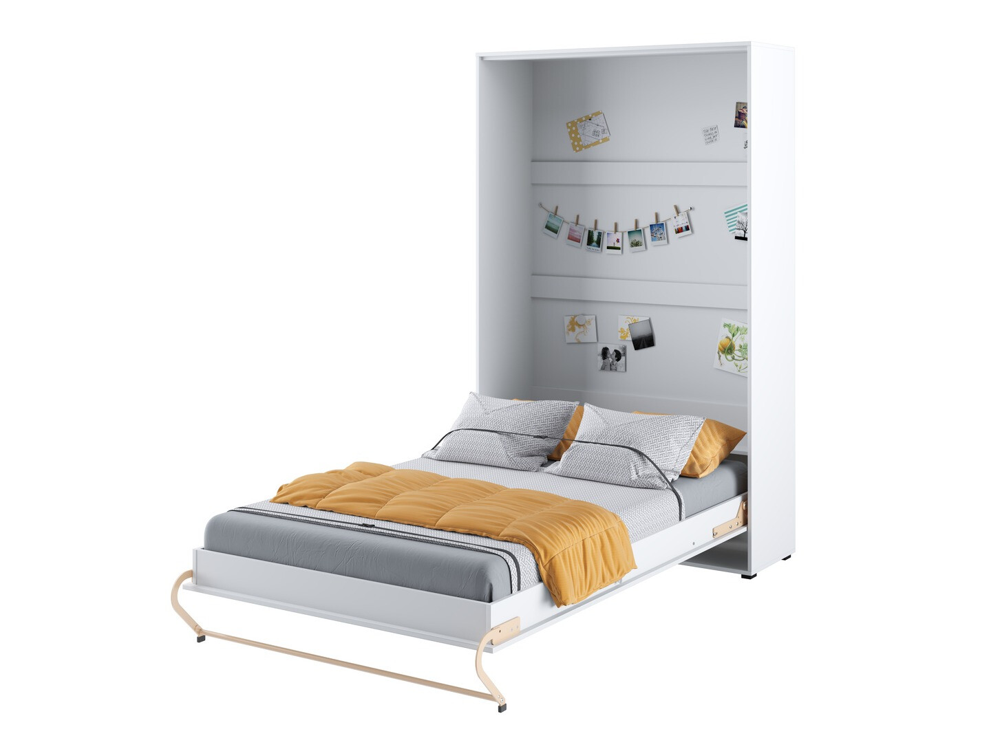 Mēbeļu komplekts Concept Pro Lenart Levfere 144 (Glancēts balts + Balts)