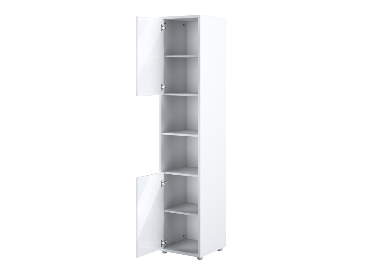 Mēbeļu komplekts Concept Pro Lenart Levfere 144 (Glancēts balts + Balts)