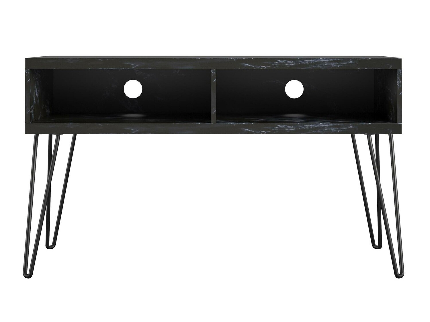 TV galds Tulsa 559 (Melnais marmors + Melns)