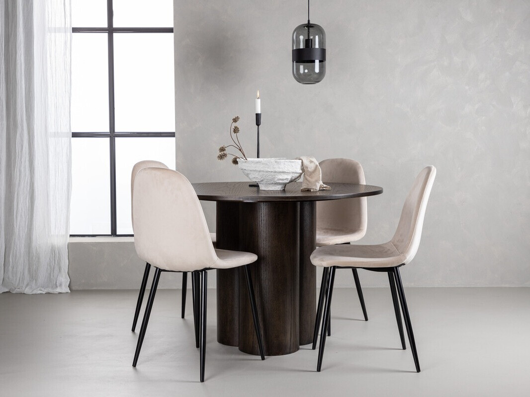 Ēdamistabas komplekts Dallas 3750 (Krēms)