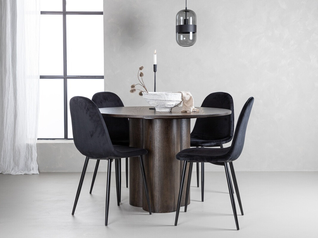 Ēdamistabas komplekts Dallas 3750 (Melns)