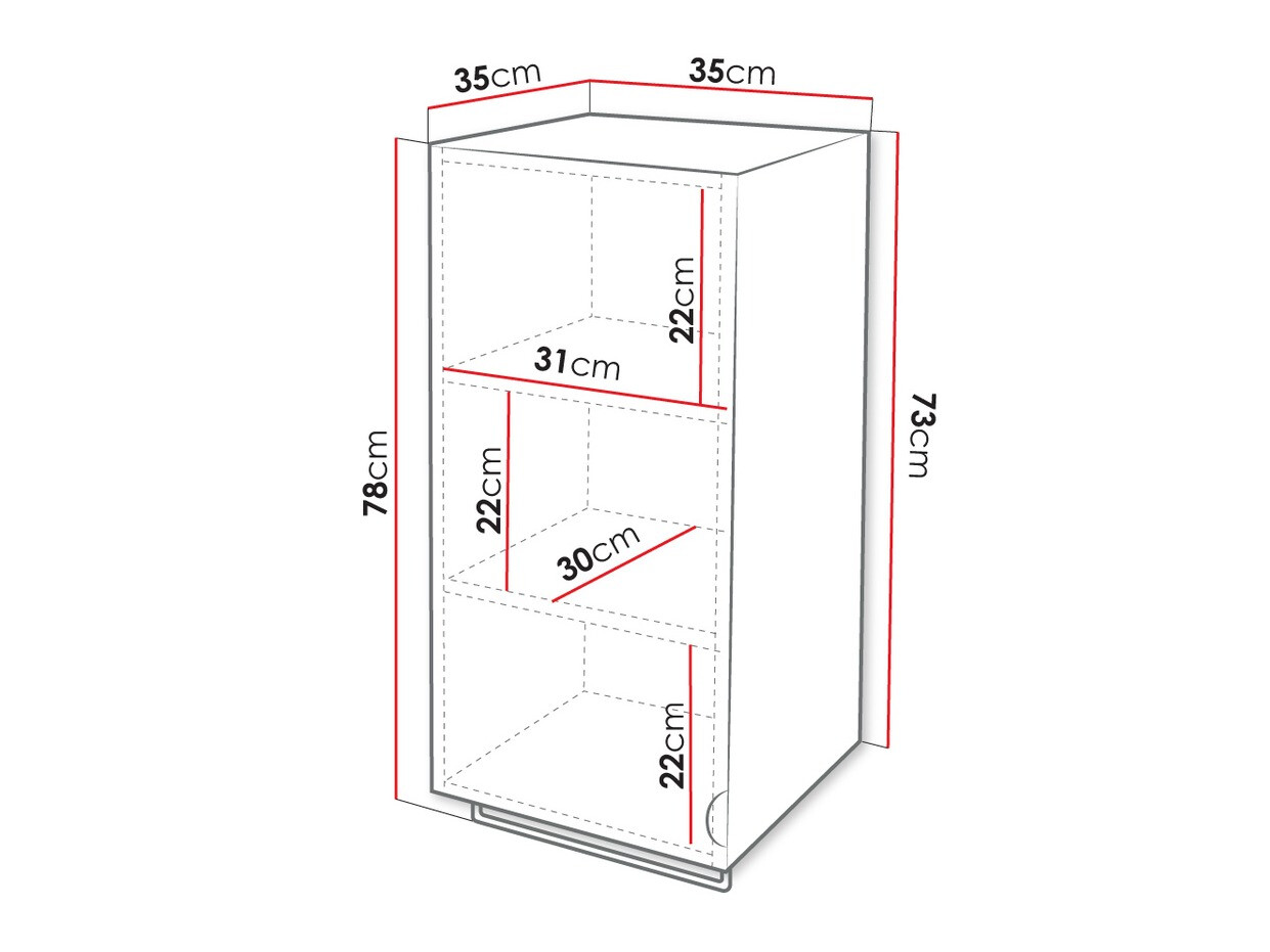 Piekarams vannas istabas skapītis Fenenou 102 (Melns)