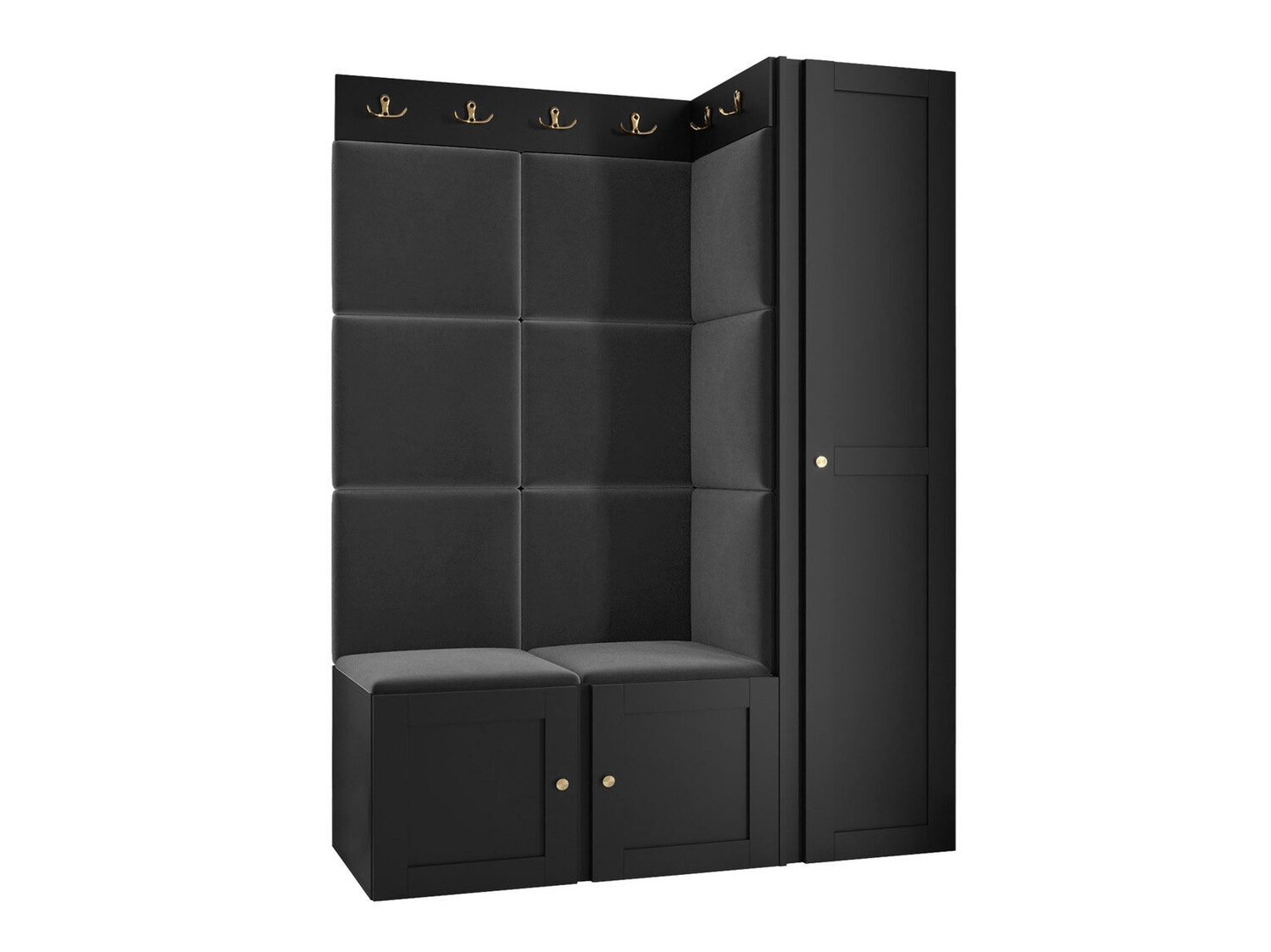 Priekšnama komplekts Hartford 377 (Melns)