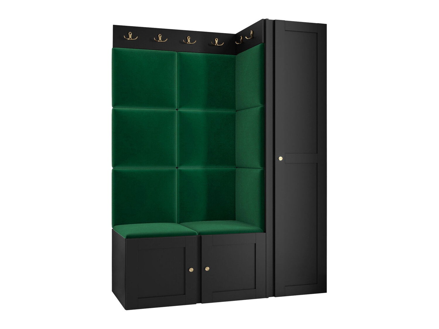 Priekšnama komplekts Hartford 377 (Melns)