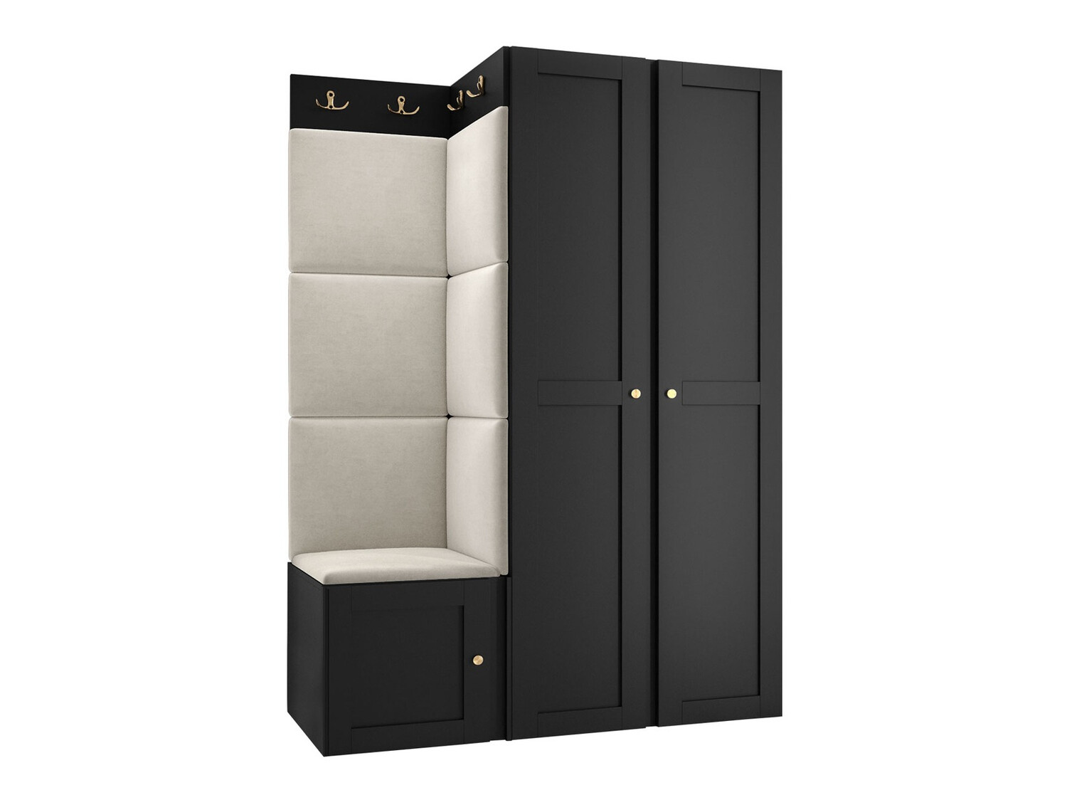 Priekšnama komplekts Hartford 379 (Melns)