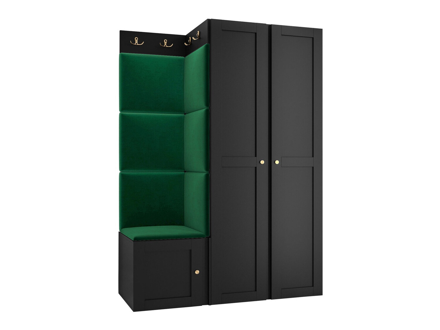 Priekšnama komplekts Hartford 379 (Melns)