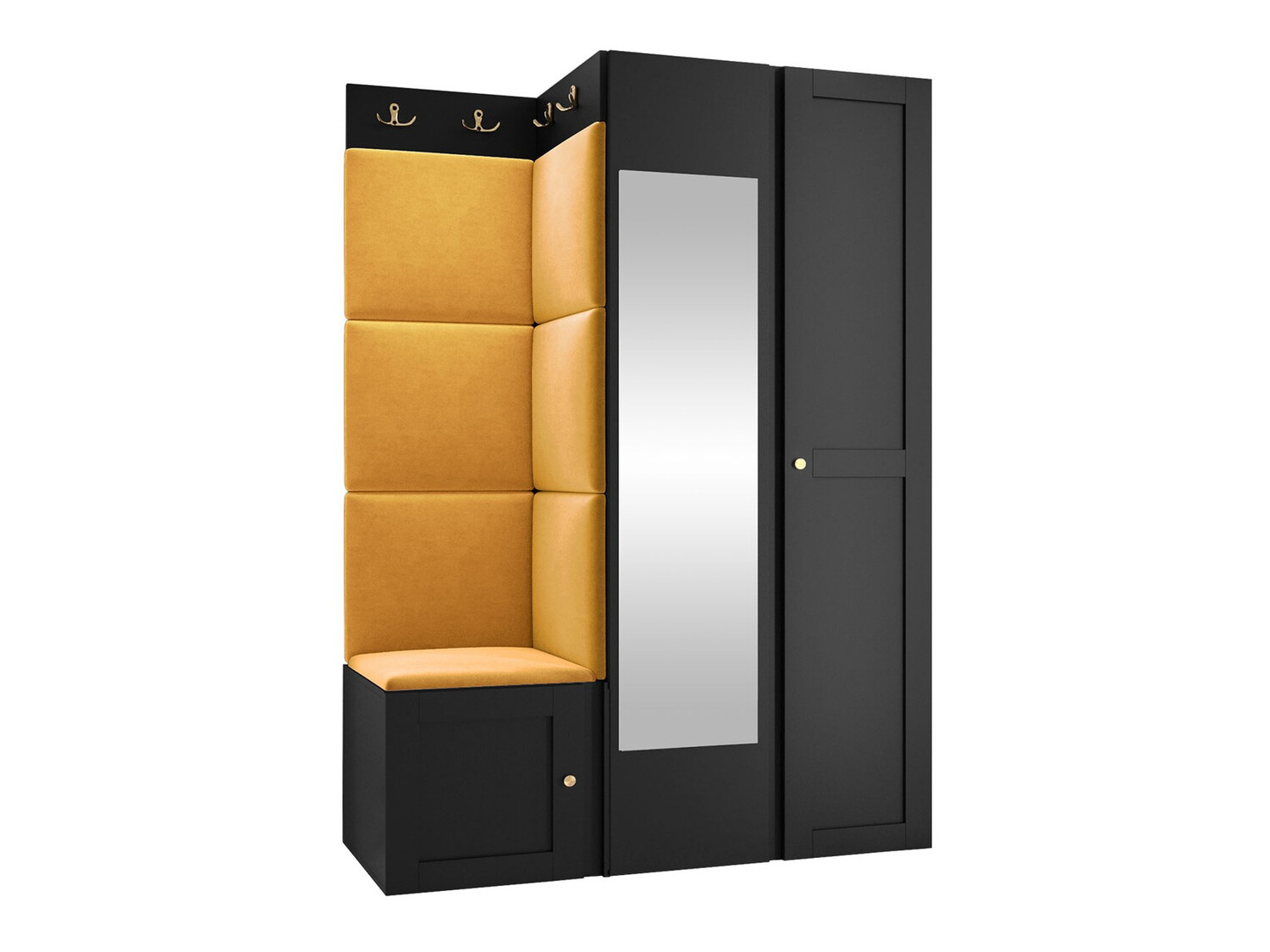 Priekšnama komplekts Hartford 380 (Melns)