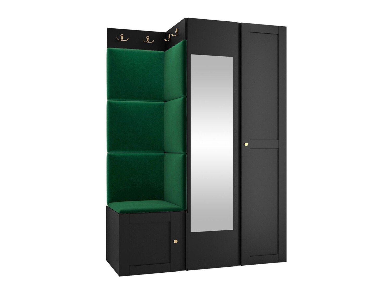 Priekšnama komplekts Hartford 380 (Melns)