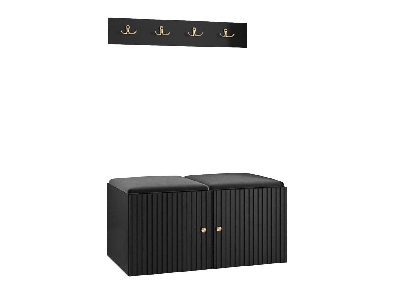 Priekšnama komplekts Hartford 384 (Melns)