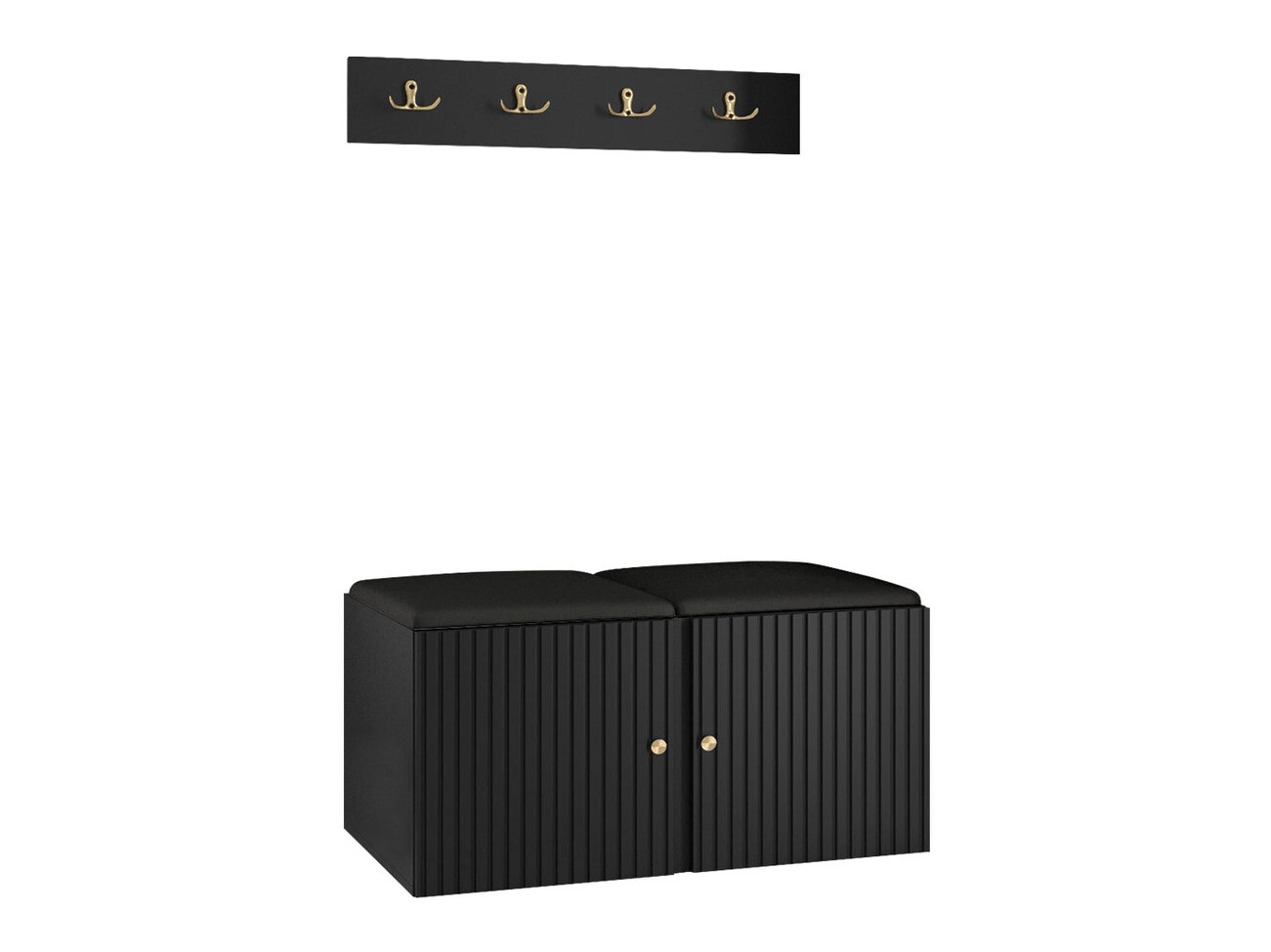 Priekšnama komplekts Hartford 384 (Melns)