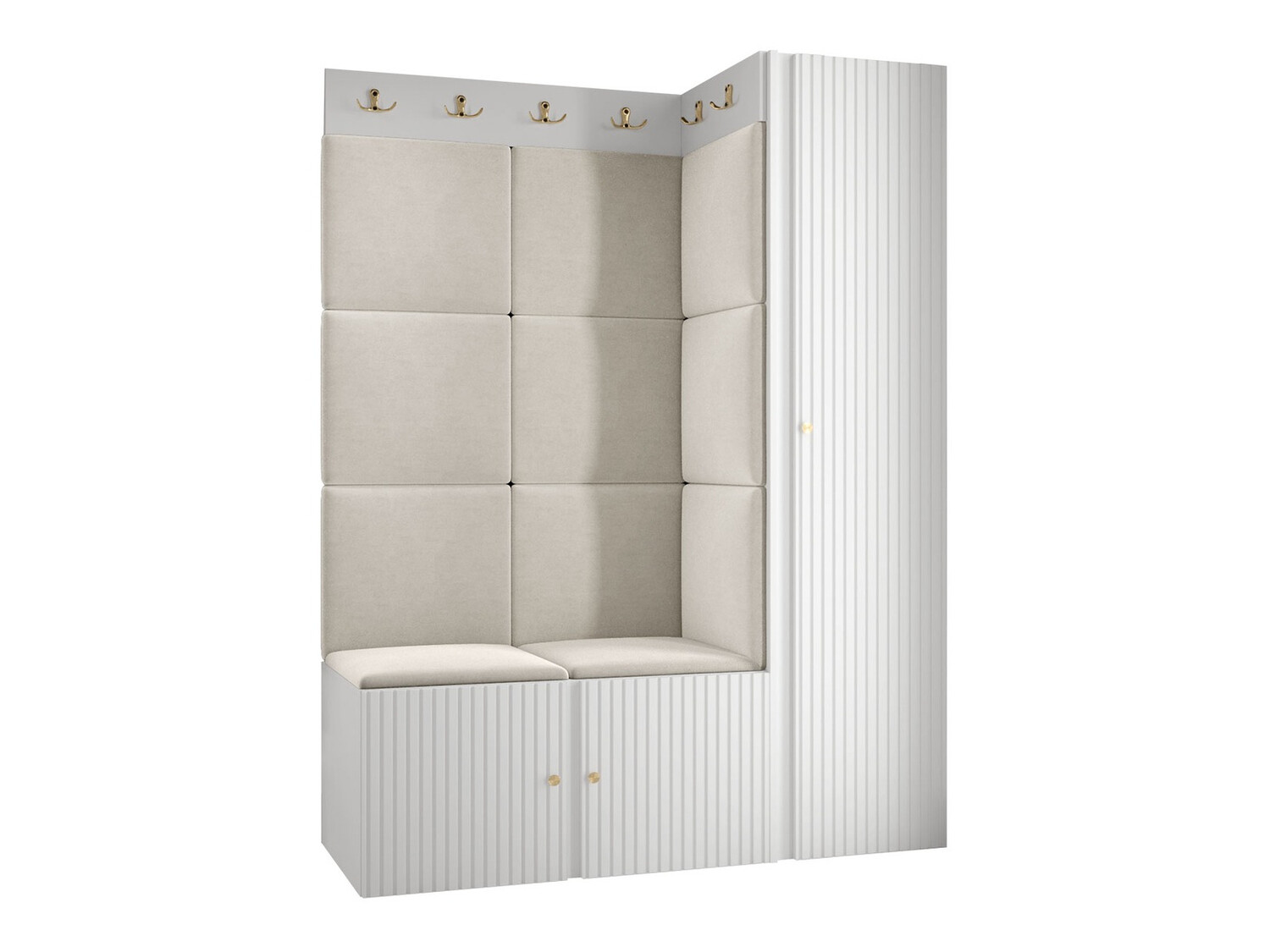 Priekšnama komplekts Hartford 385 (Balts)