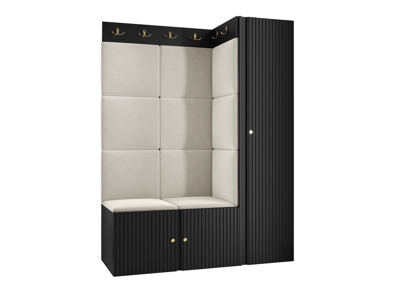 Priekšnama komplekts Hartford 385 (Melns)