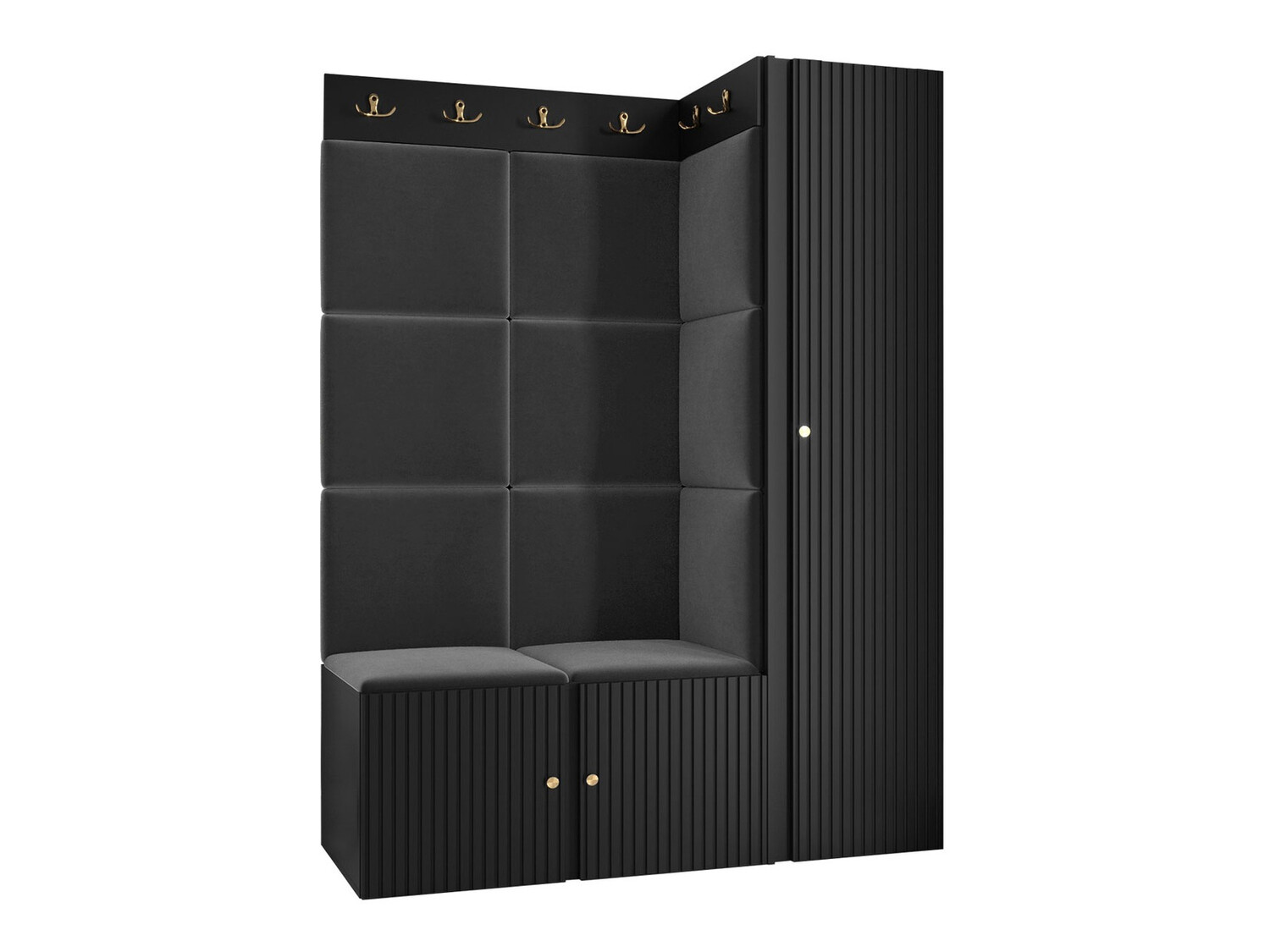 Priekšnama komplekts Hartford 385 (Melns)