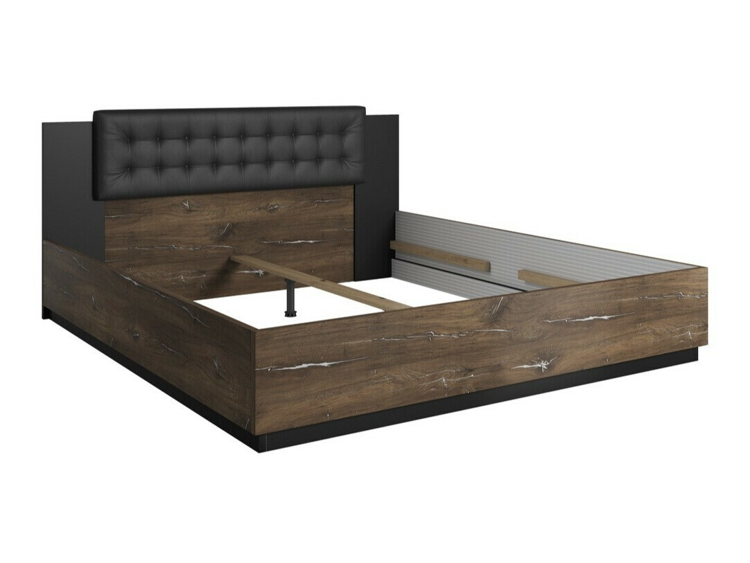 Кровать Felelie 103 (Tamus Flagstaf дуб + Серебряный)