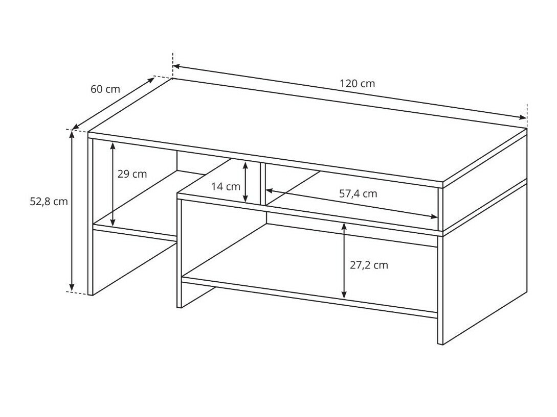 Žurnālu galdiņš Dorsono 101
