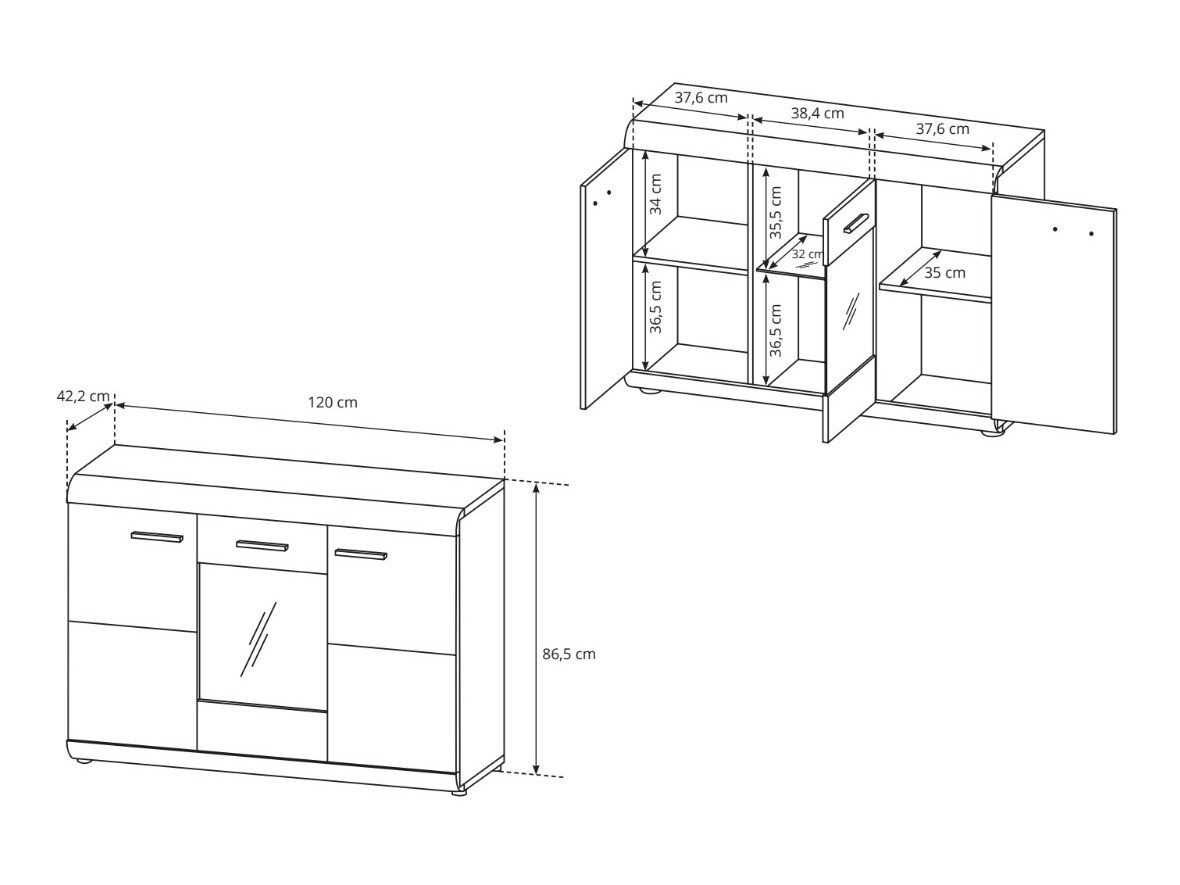 Skapis Evarleve 100 (Sonomas ozols)