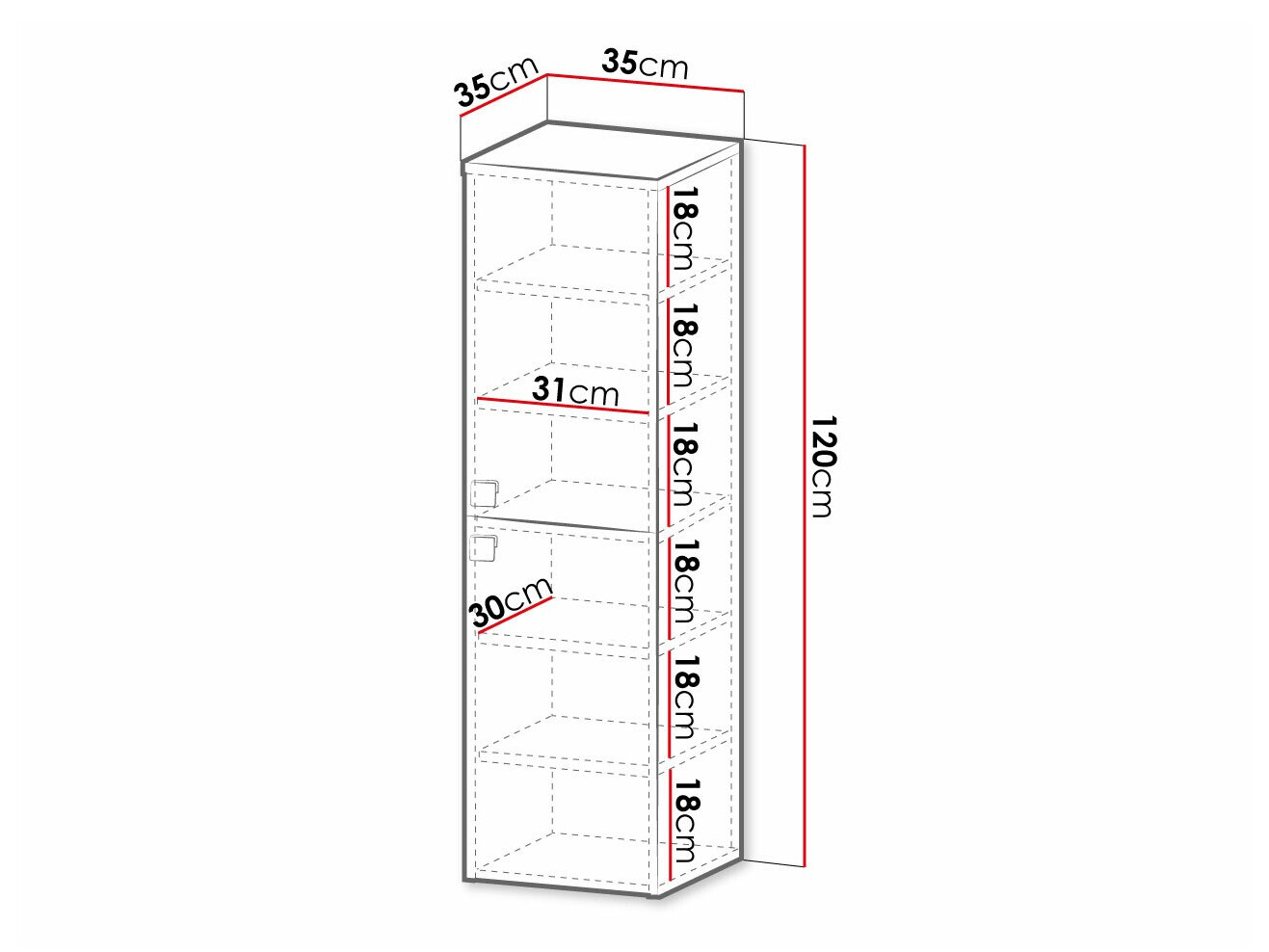 Настенный шкафчик для ванной комнаты Orlvera 100 (Серый)