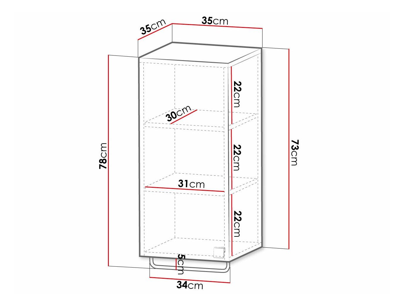Piekarams vannas istabas skapītis Orlvera 101 (Melns)