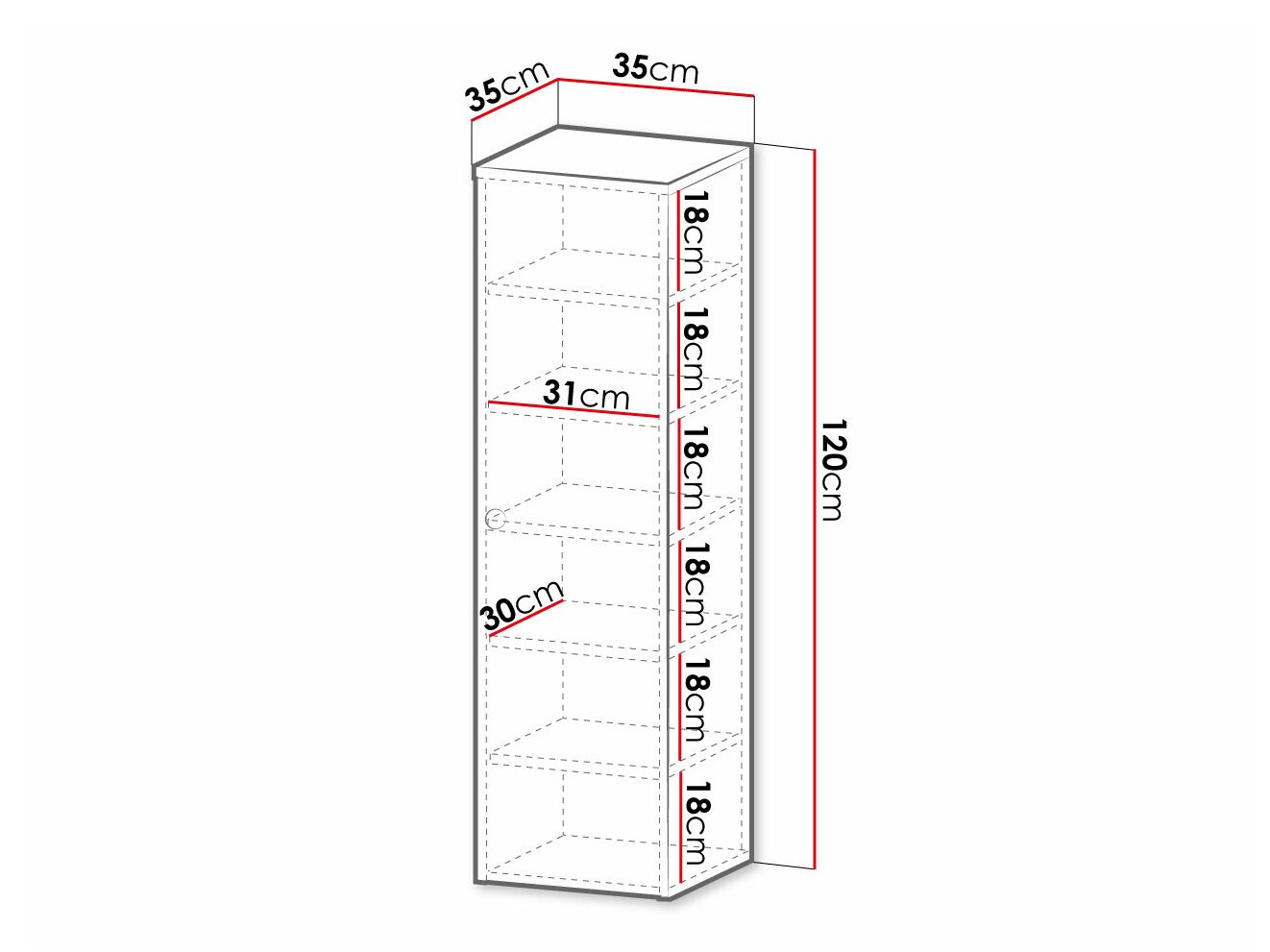 Piekarams vannas istabas skapītis Mircalu 101 (Balts)