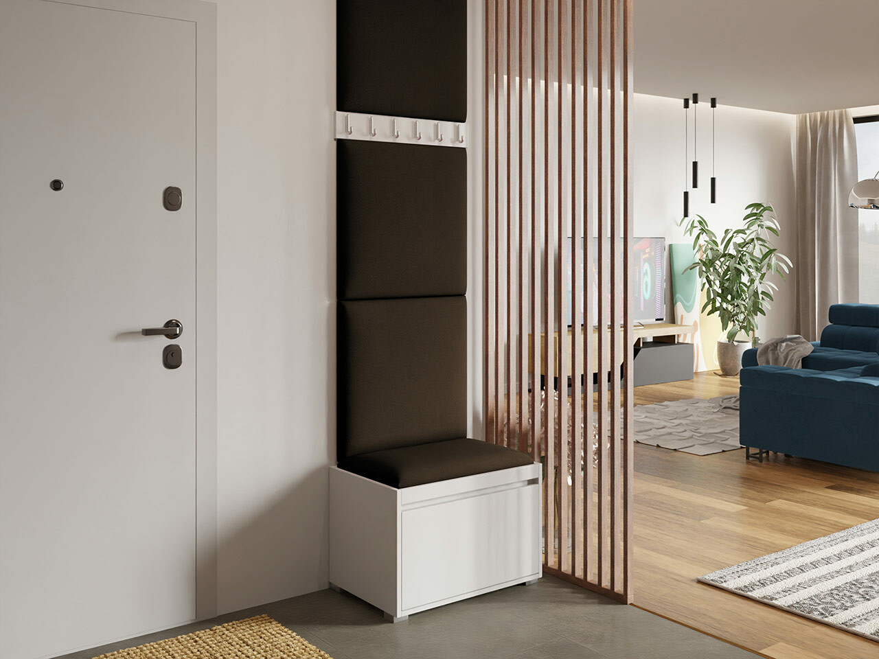 Priekšnama komplekts Comfivo 399 (Balts + Manila 04)