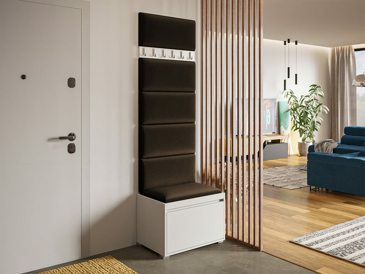 Прихожая Comfivo 393 (Белый + Manila 04)