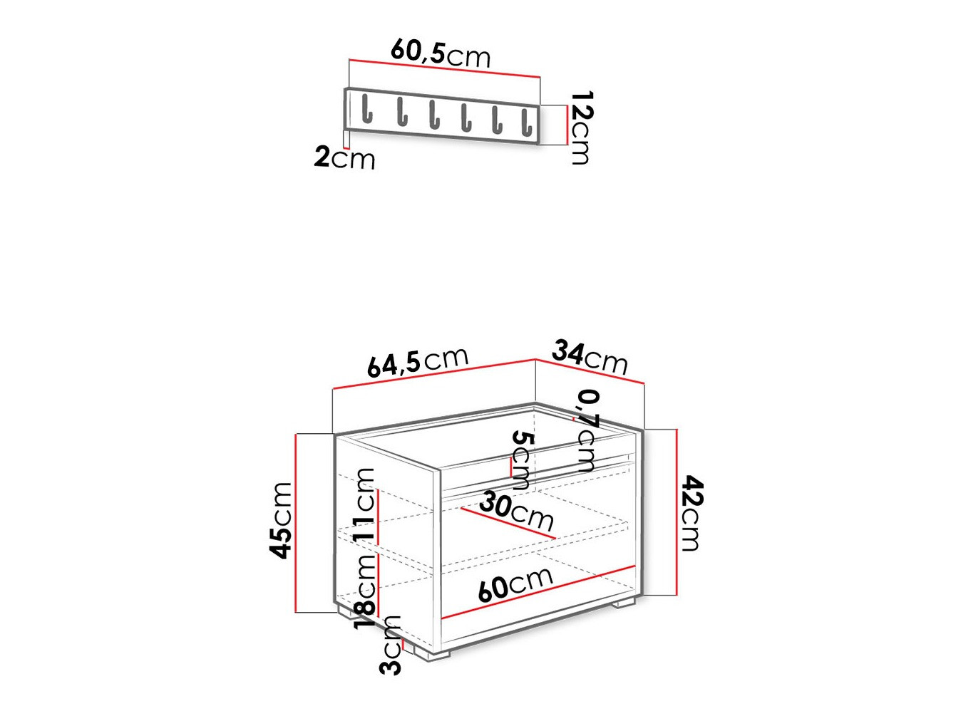 Прихожая Comfivo 399 (Белый + Manila 04)