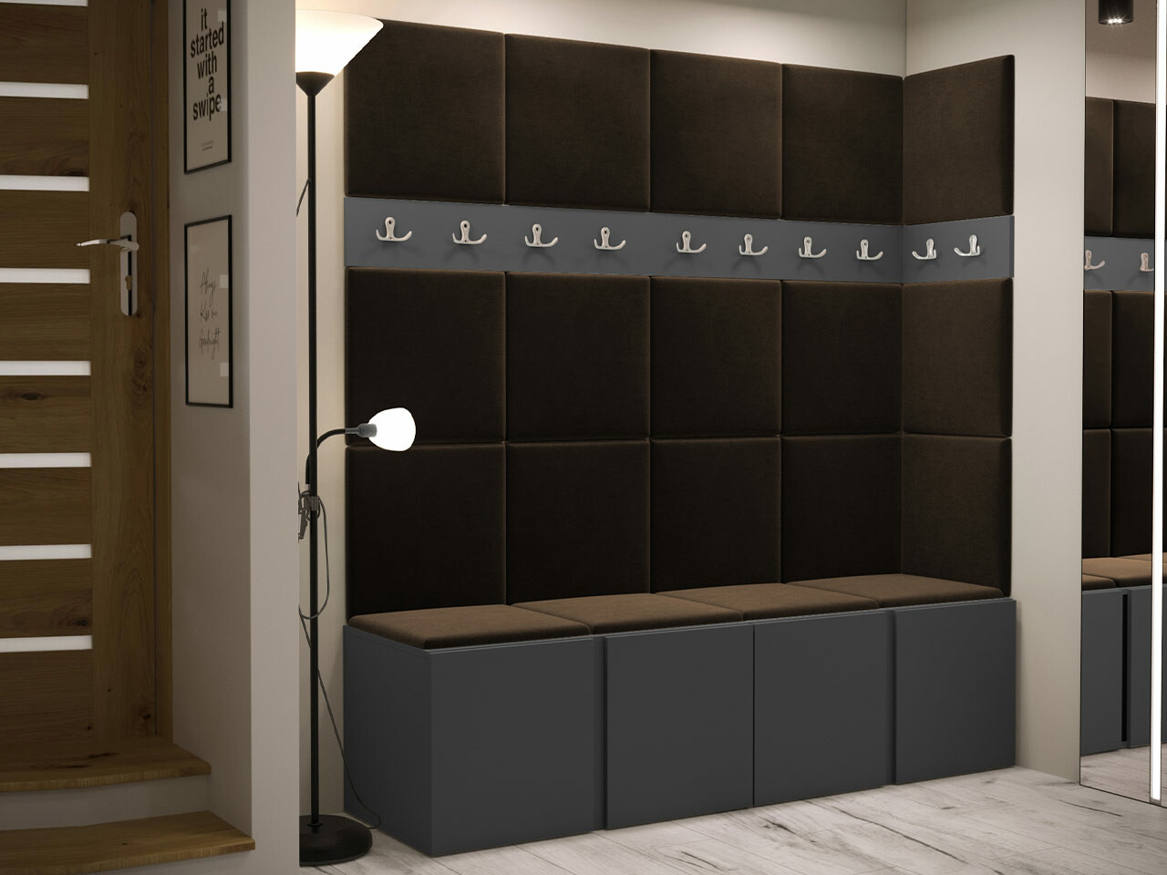 Priekšnama komplekts Hartford 265 (Grafīts)